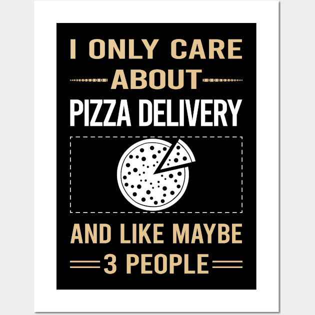 Funny 3 People Pizza Delivery Wall Art by relativeshrimp